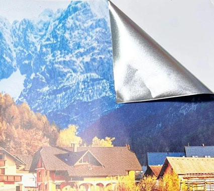 Aluminum foil sticker sheet
